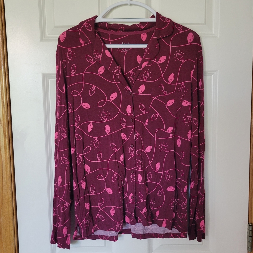 NWOT Christmas Lights Pajama Set